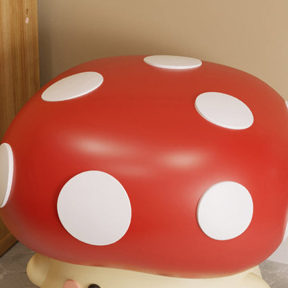 Modern Art Deco Resin Mushroom-Shaped Shoe Bench For Living Room