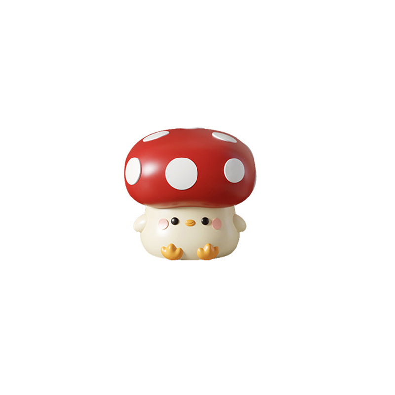 Modern Art Deco Resin Mushroom-Shaped Shoe Bench For Living Room