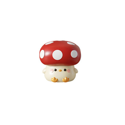 Modern Art Deco Resin Mushroom-Shaped Shoe Bench For Living Room