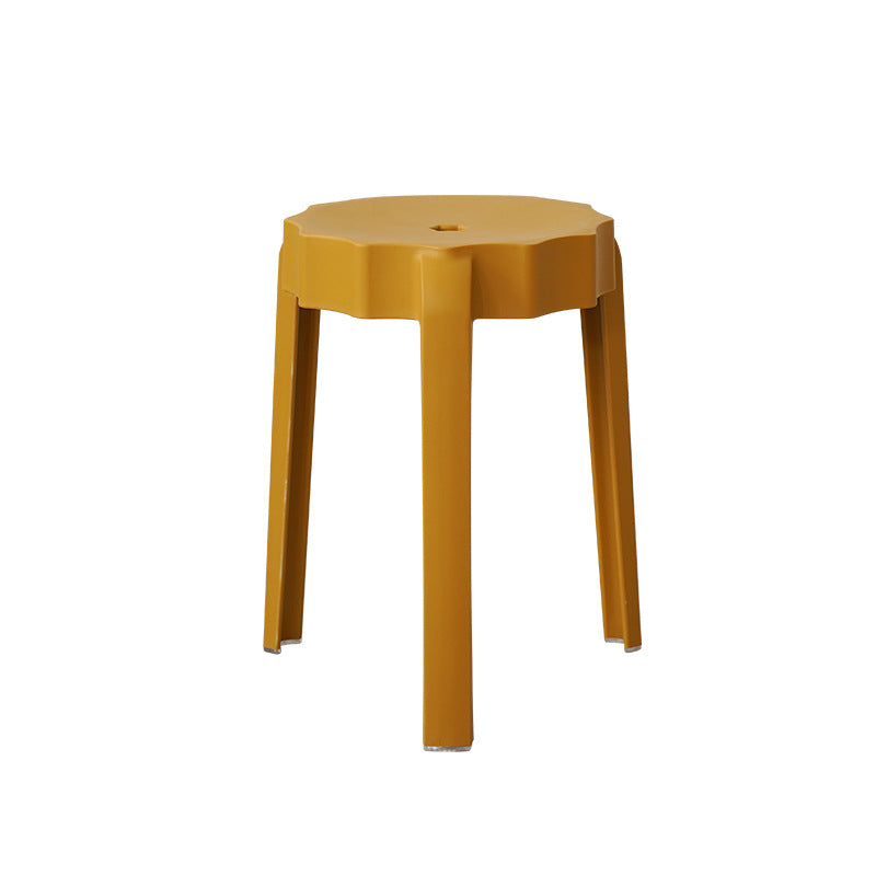 Modern Minimalist PP Petal-Shaped Stackable Low Stool For Living Room