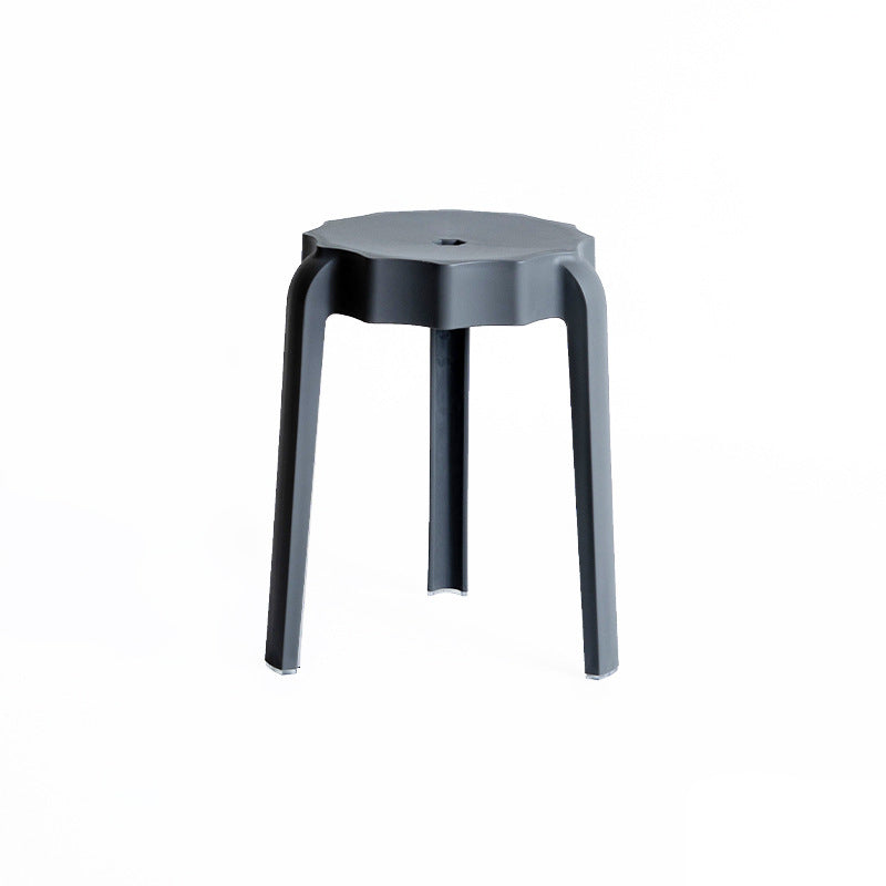 Modern Minimalist PP Petal-Shaped Stackable Low Stool For Living Room