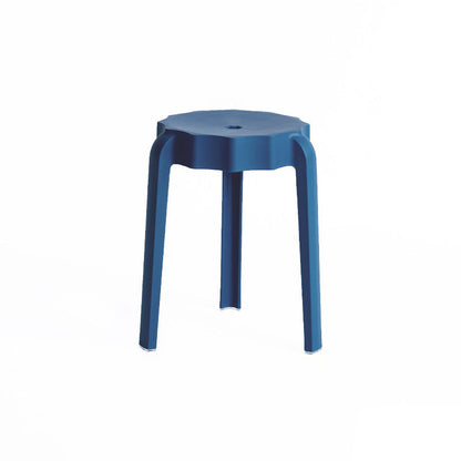 Modern Minimalist PP Petal-Shaped Stackable Low Stool For Living Room