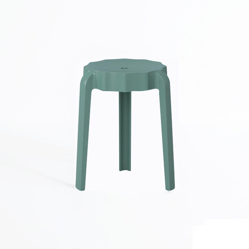Modern Minimalist PP Petal-Shaped Stackable Low Stool For Living Room