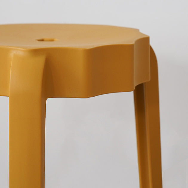Modern Minimalist PP Petal-Shaped Stackable Low Stool For Living Room