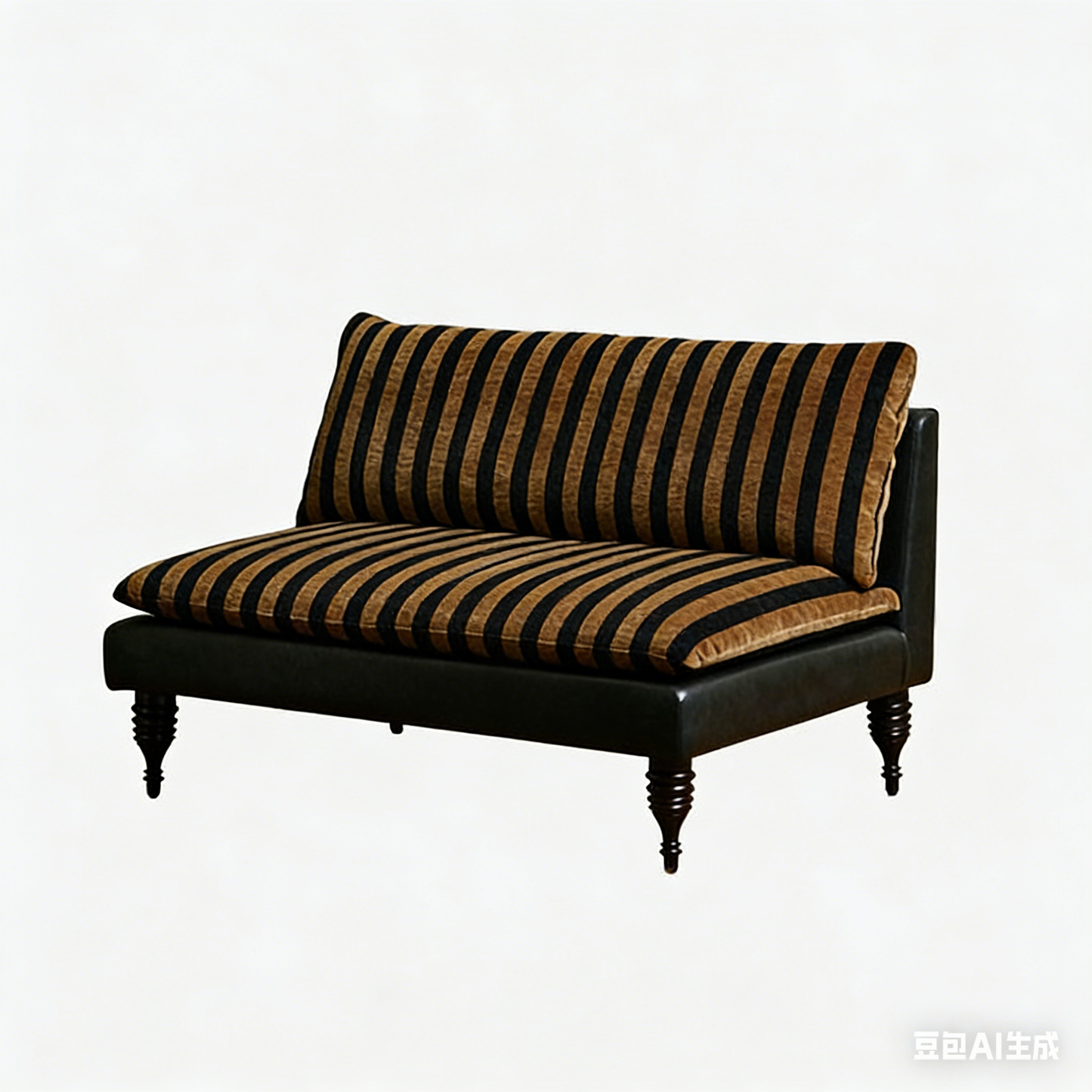 Traditional French Solid Wood Fabric Rectangular Cylindrical Accent Chair With Backrest For Living Room