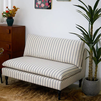 Traditional French Solid Wood Fabric Rectangular Cylindrical Accent Chair With Backrest For Living Room