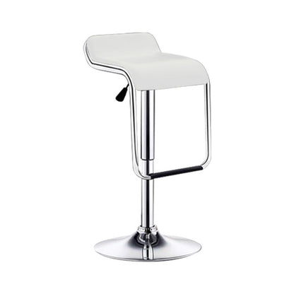 Contemporary Nordic MDF Iron Adjustable Curved Square Bar Stool For Living Room