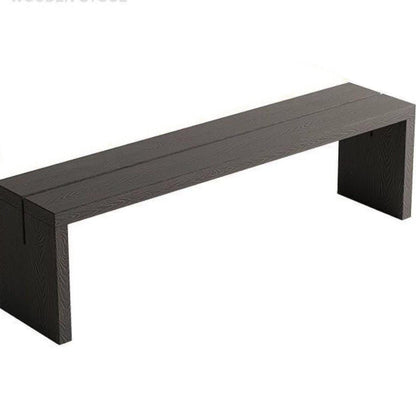 Traditional Chinese Solid Pine V-Shaped Rectangular Sofa Bench For Living Room
