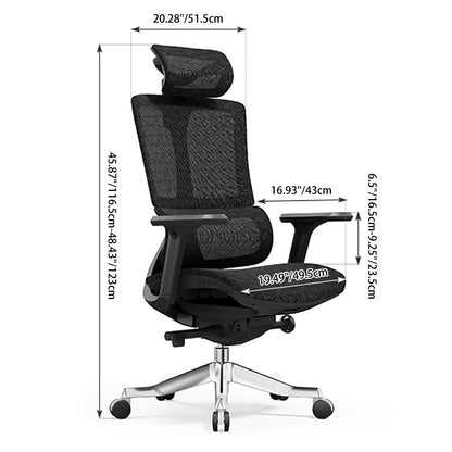 Modern Minimalist Ergonomic High Back Mesh Executive Desk Chair - Multi-Function Tilt 3D Armrests Office Chair For Home Office