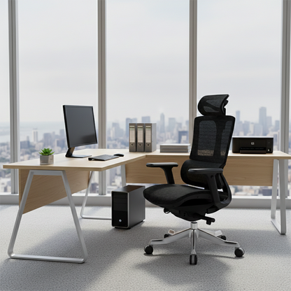 Modern Minimalist Ergonomic High Back Mesh Executive Desk Chair - Multi-Function Tilt 3D Armrests Office Chair For Home Office