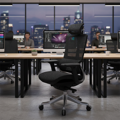 Modern Minimalist Ergonomic High Back Mesh Executive Desk Chair - Multi-Function Tilt 3D Armrests Office Chair For Home Office
