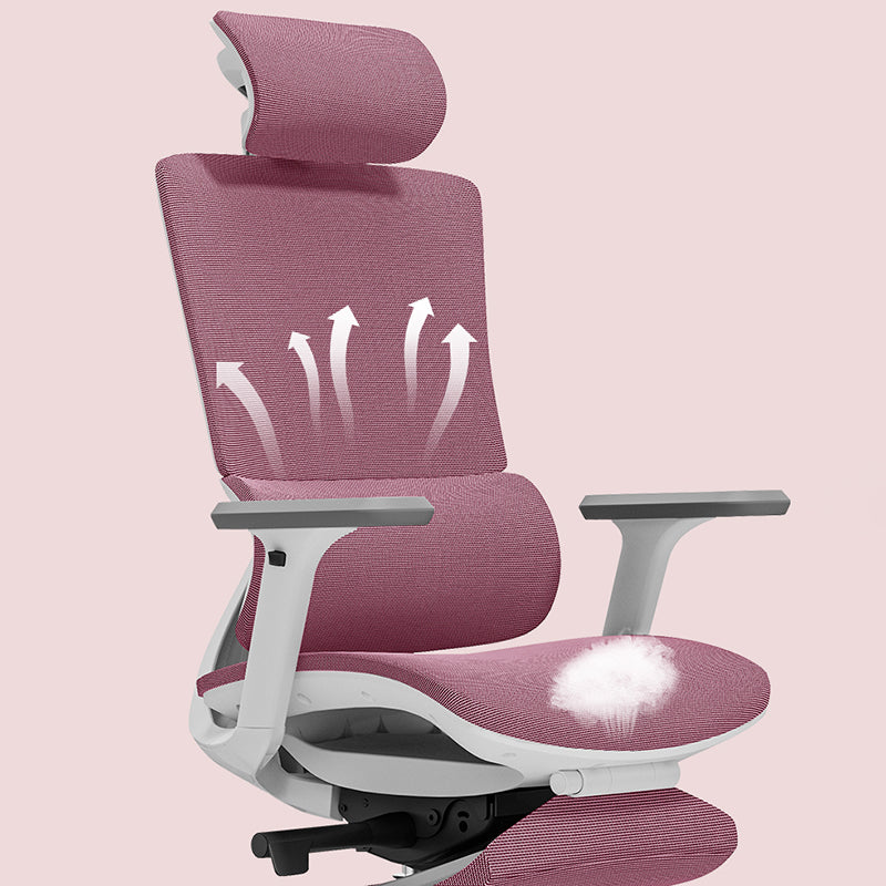 Modern Minimalist Breathable Mesh Ergonomic Desk Chair - Adjustable Lumbar Support Headrest Office Chair For Home Office