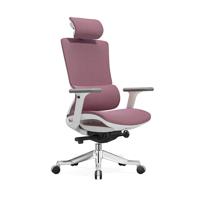 Modern Minimalist Breathable Mesh Ergonomic Desk Chair - Adjustable Lumbar Support Headrest Office Chair For Home Office