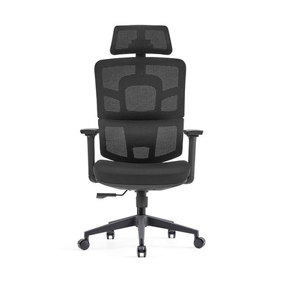 Modern Minimalist Durable High Back Desk Chair - Adjustable Headrest & Lumbar Support Office Chair For Home Office
