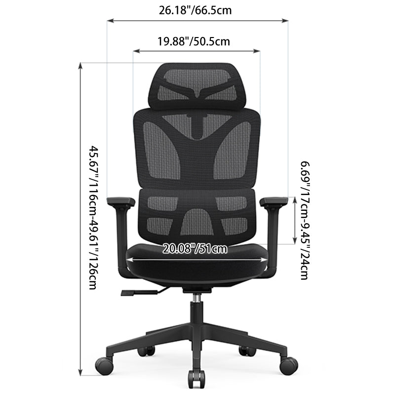 Modern Heavy Duty Ergonomic High Back Mesh Office Chair - SGS Certified Gas Lift 3D Armrests Desk Chair For Home Office