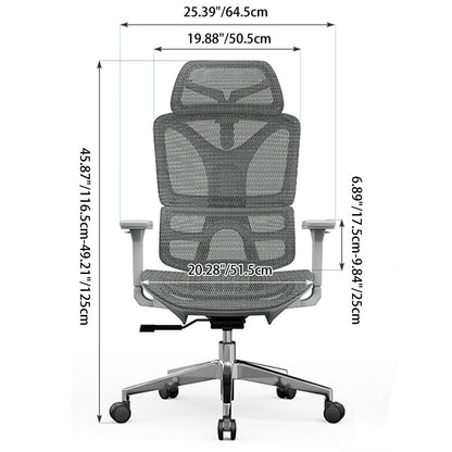 Modern Breathable Ergonomic High Back Durable Mesh Desk Chair - Adjustable Lumbar Support 3D Armrests Office Chair For Home Office
