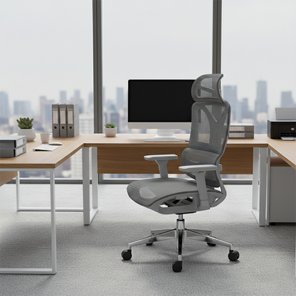 Modern Breathable Ergonomic High Back Durable Mesh Desk Chair - Adjustable Lumbar Support 3D Armrests Office Chair For Home Office