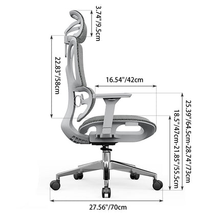 Modern Breathable Ergonomic High Back Durable Mesh Desk Chair - Adjustable Lumbar Support 3D Armrests Office Chair For Home Office