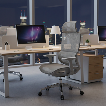 Modern Breathable Ergonomic High Back Durable Mesh Desk Chair - Adjustable Lumbar Support 3D Armrests Office Chair For Home Office
