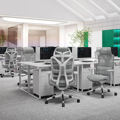 Modern Breathable Ergonomic High Back Durable Mesh Desk Chair - Adjustable Lumbar Support 3D Armrests Office Chair For Home Office