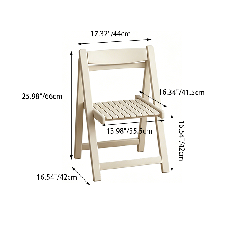 Modern Minimalist Multi-layer Composite Panel Foldable Square Dining Chair With Backrest For Dining Room