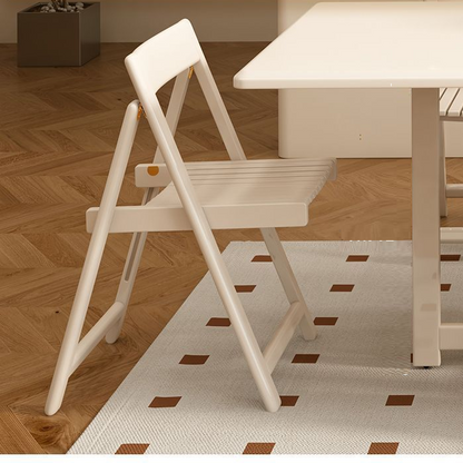 Modern Minimalist Multi-layer Composite Panel Foldable Square Dining Chair With Backrest For Dining Room