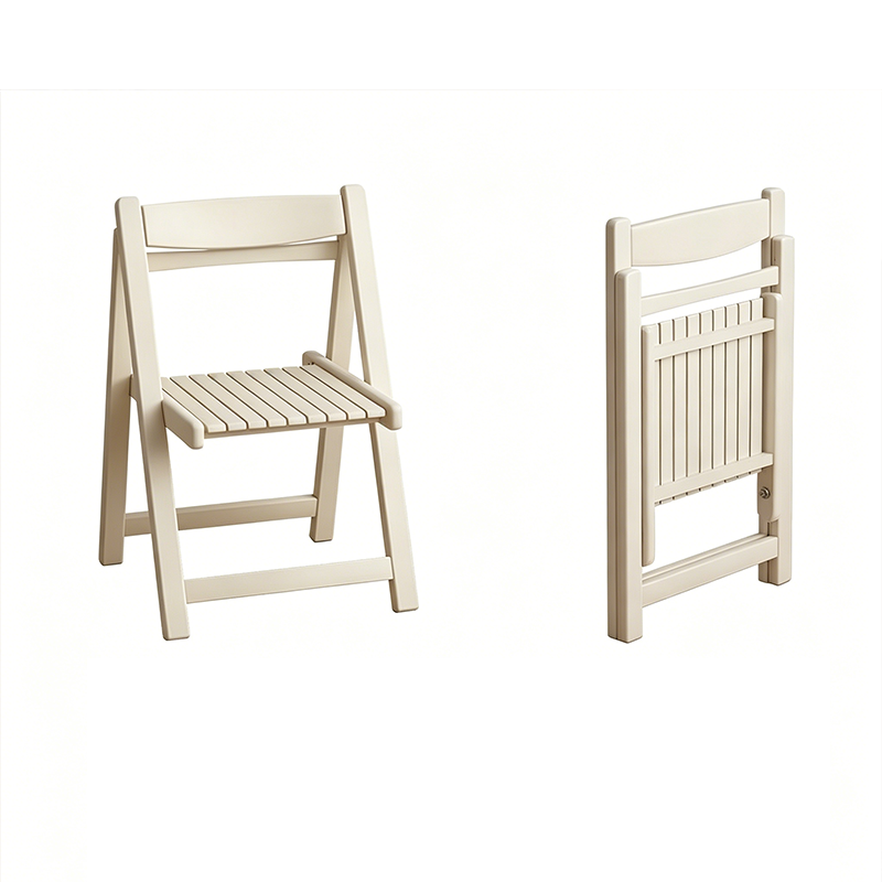 Modern Minimalist Multi-layer Composite Panel Foldable Square Dining Chair With Backrest For Dining Room