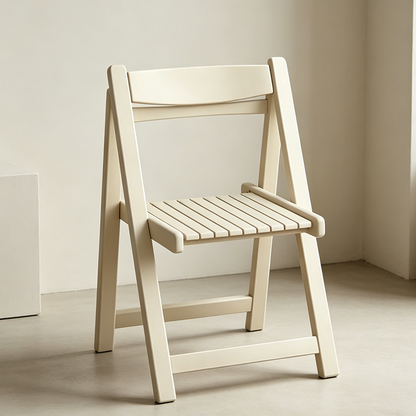 Modern Minimalist Multi-layer Composite Panel Foldable Square Dining Chair With Backrest For Dining Room