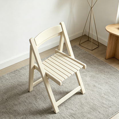 Modern Minimalist Multi-layer Composite Panel Foldable Square Dining Chair With Backrest For Dining Room
