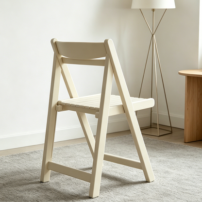 Modern Minimalist Multi-layer Composite Panel Foldable Square Dining Chair With Backrest For Dining Room
