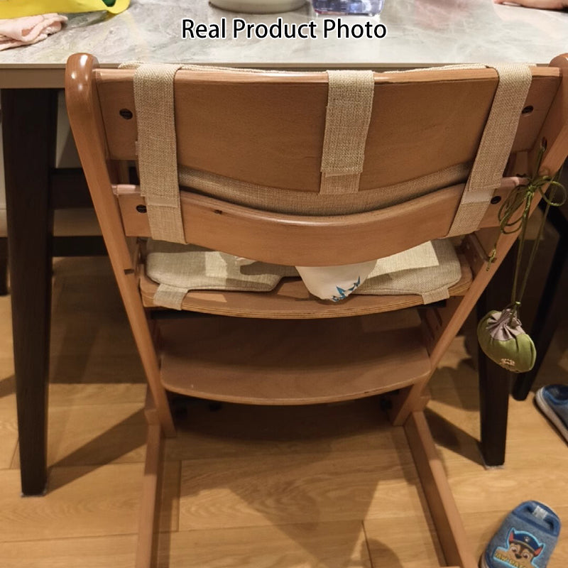 Modern Minimalist Plywood Adjustable Curved Kids High Chair Baby Dining Chair With Armrest & Backrest For Living Room