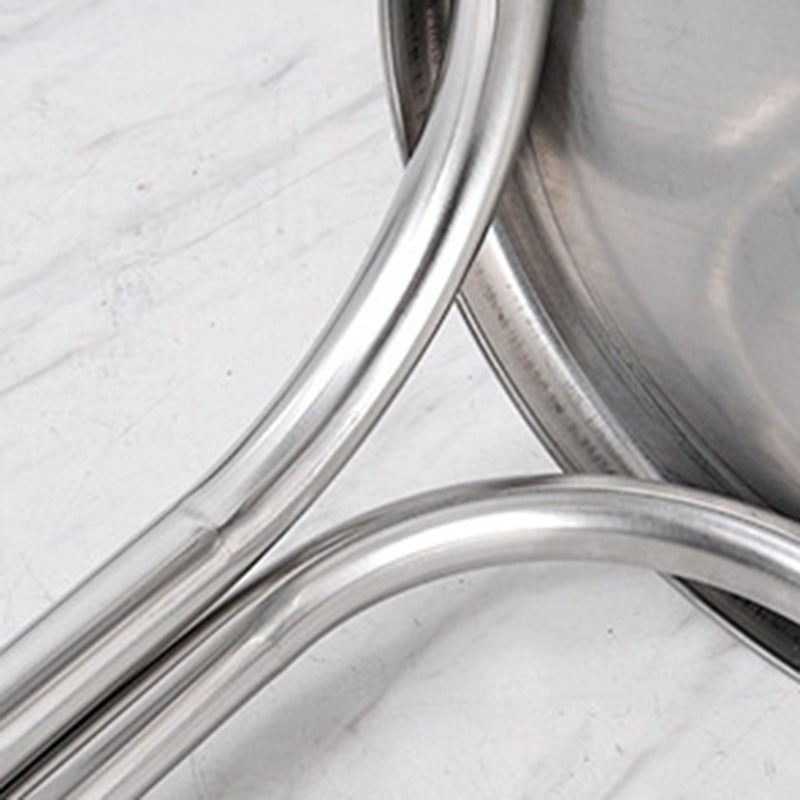 Modern Minimalist Round Stainless Steel Stackable Dining Chair Backless For Dining Room