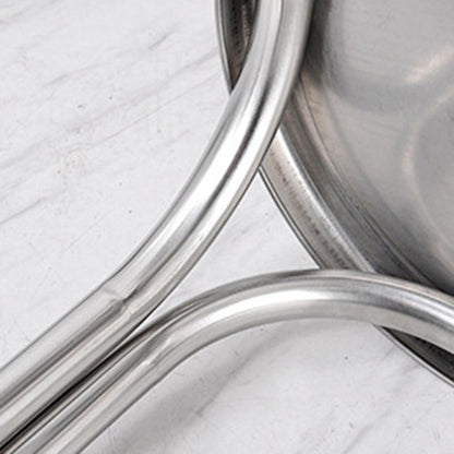 Modern Minimalist Round Stainless Steel Stackable Dining Chair Backless For Dining Room
