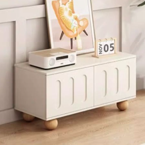 Contemporary Nordic MDF Multi-Function Shoe Bench 2-Tier Shoe Organizer Rack For Entryway