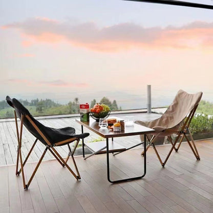 Contemporary Industrial Oxford Fabric Steel Foldable Camping Chair Backrest For Outdoor Patio
