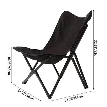 Contemporary Industrial Oxford Fabric Steel Foldable Camping Chair Backrest For Outdoor Patio
