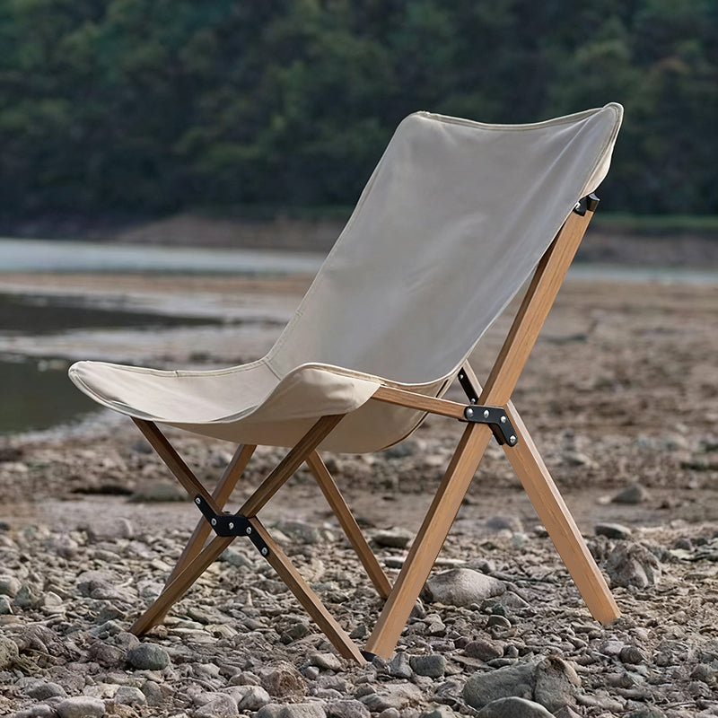Contemporary Industrial Oxford Fabric Steel Foldable Camping Chair Backrest For Outdoor Patio