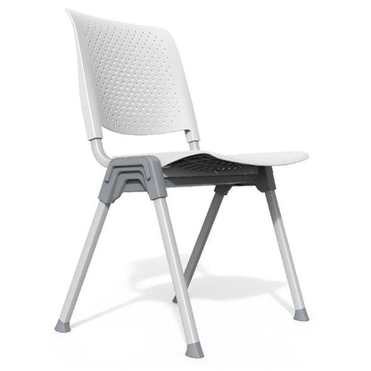 Modern Simplicity Hollow PP Steel Legs Stackable Desk Chair For Home Office