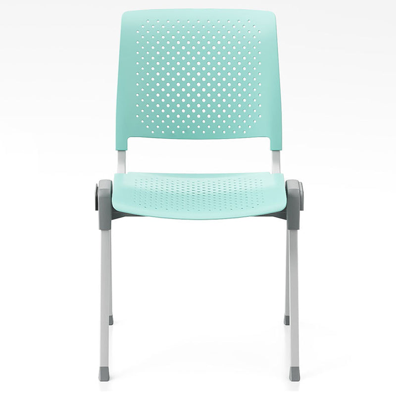 Modern Simplicity Hollow PP Steel Legs Stackable Desk Chair For Home Office