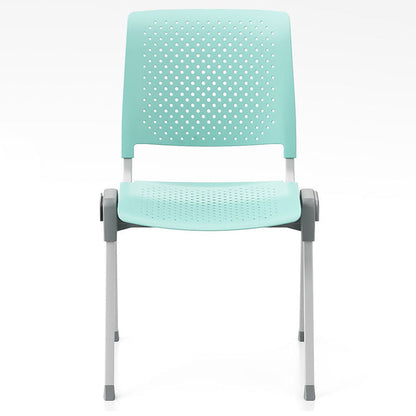 Modern Simplicity Hollow PP Steel Legs Stackable Desk Chair For Home Office