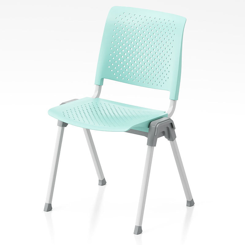 Modern Simplicity Hollow PP Steel Legs Stackable Desk Chair For Home Office