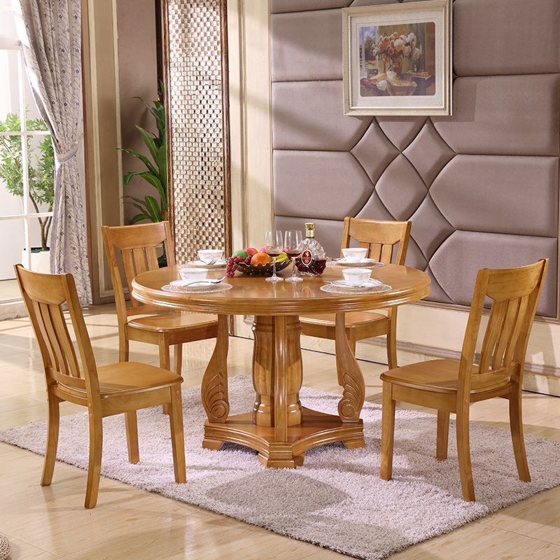 Modern Minimalist Square Rubberwood Dining Chair Backrest Armless For Living Room
