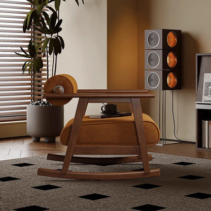 Contemporary Retro A-Shape Cylindrical Rubberwood Corduroy Sherpa Fabric Sponge Accent Chair Backrest Armrest For Living Room