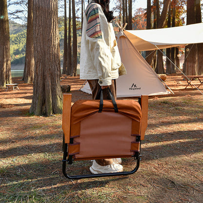 Modern Minimalist Rectangle Outdoor Aluminum Alloy Oxford Fabric Cotton Foldable Detachable Camping Chair Backrest Armrest For Garden