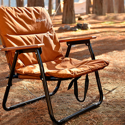 Modern Minimalist Rectangle Outdoor Aluminum Alloy Oxford Fabric Cotton Foldable Detachable Camping Chair Backrest Armrest For Garden