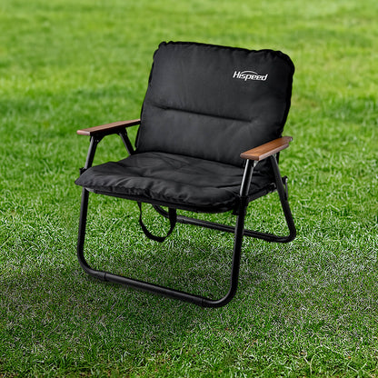 Modern Minimalist Rectangle Outdoor Aluminum Alloy Oxford Fabric Cotton Foldable Detachable Camping Chair Backrest Armrest For Garden
