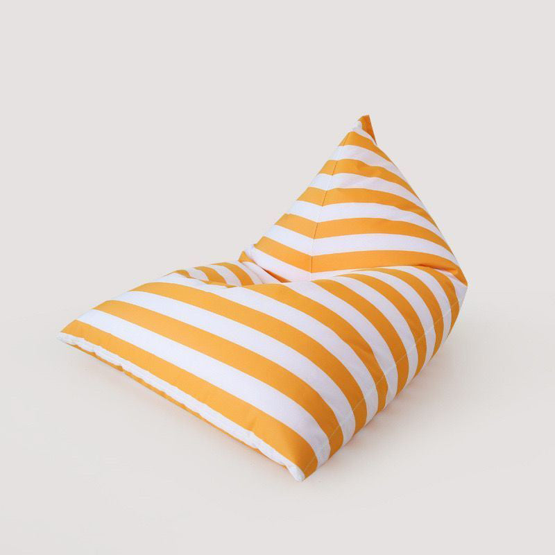 Contemporary Coastal Waterproof Triangle Polyester Fabric & EPS Outdoor Detachable Lazy Sofa Backrest Armless For Garden