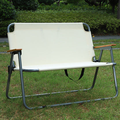 Modern Minimalist Rectangular Carbon Steel Oxford Fabric Collapsible Camping Chair Backrest Armrest For Garden
