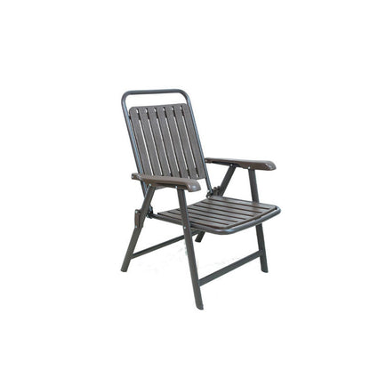 Modern Simplicity Waterproof Rectangular Carbon Steel PVC Foldable Camping Chair Backrest Armrest For Garden