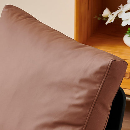 Contemporary Industrial Rectangular Iron PU Leather Sponge Latex PP Cotton Accent Chair Backrest Armrest For Living Room